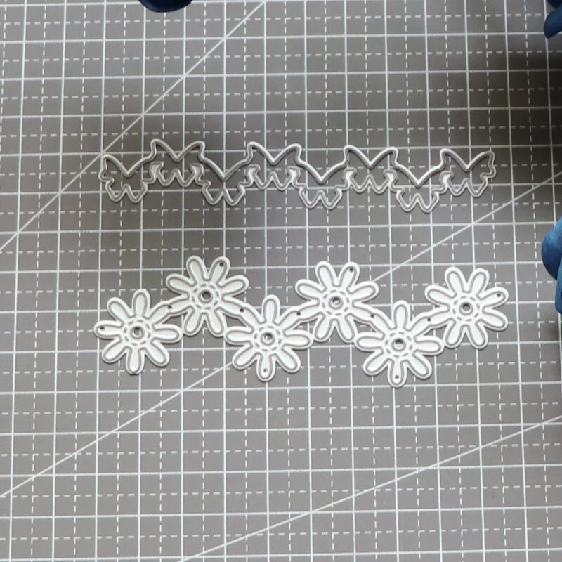 Flower Petal Floret Butterfly Set Scrapbooking Paper Metal Craft Cutting Dies For Card Making Cut Die 2021 Embossing New