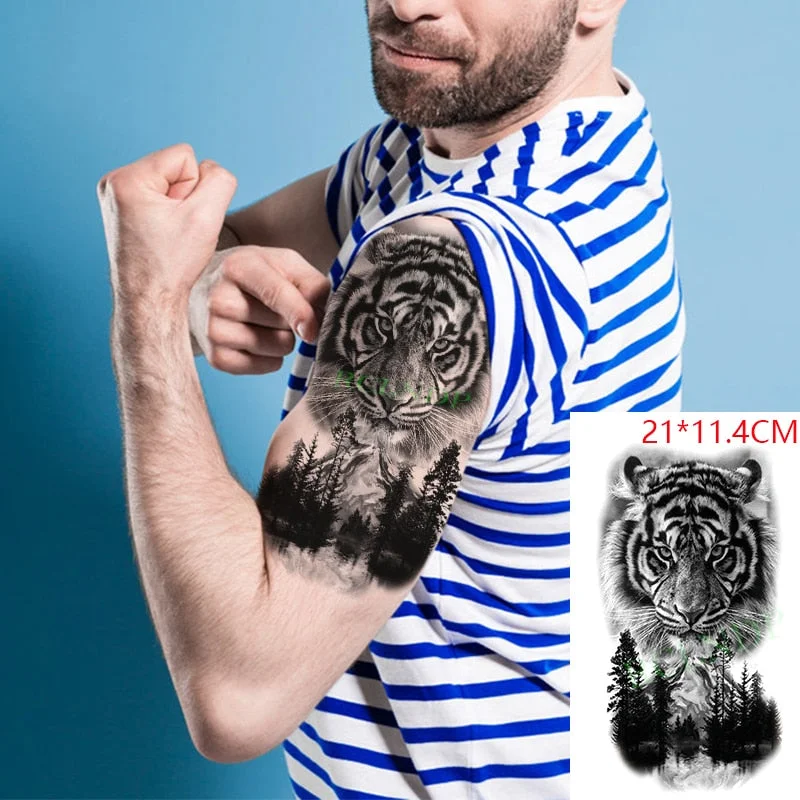 Waterproof Temporary Tattoo Sticker Cool Snake Animal Fake Tatto Flash Arm Leg Tatoo Body Art for Boy Women Men