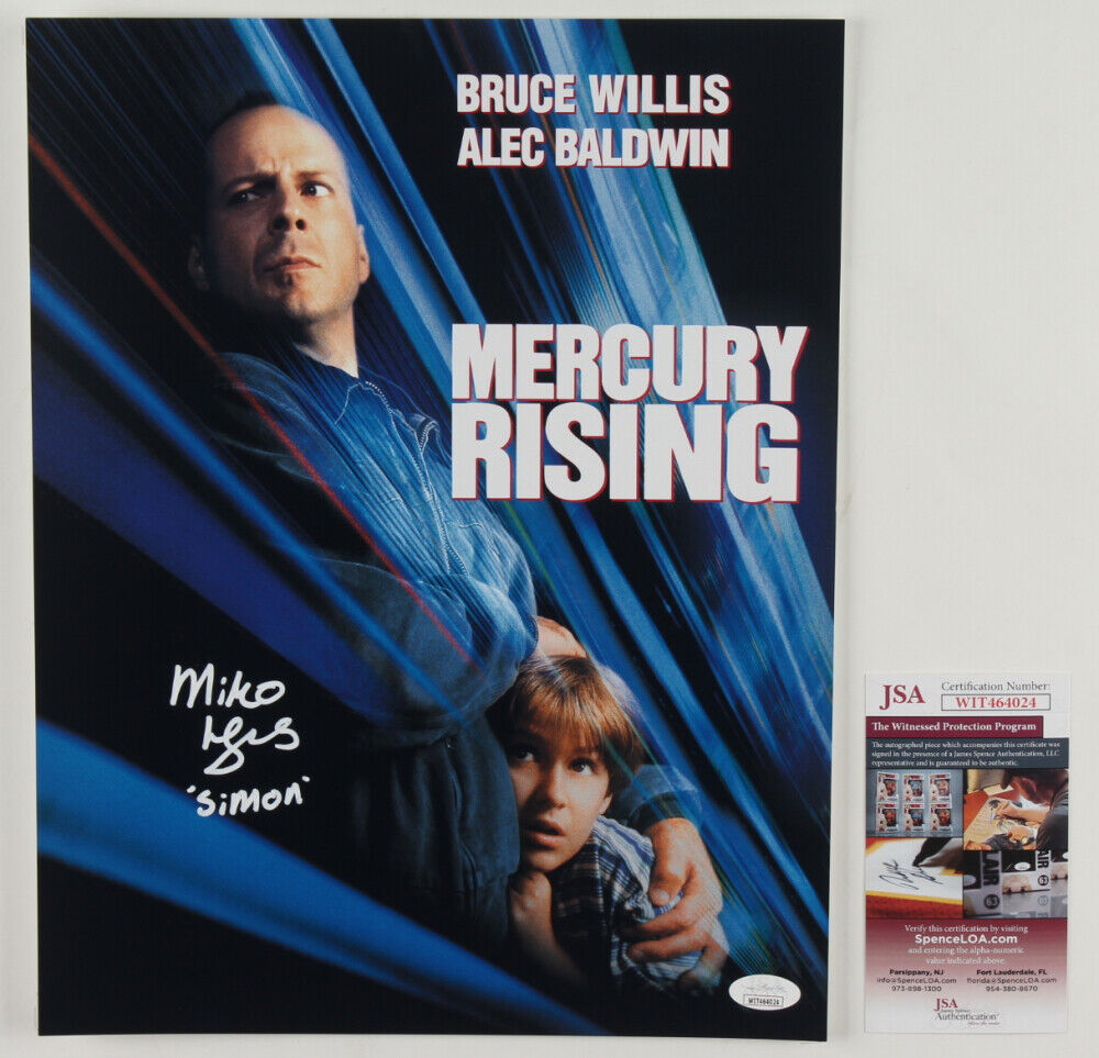 Miko Hughes Signed ~Mercury Rising~ 11x14 Movie Photo Poster painting Poster JSACOA Bruce Willis