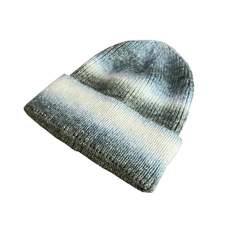 Women’s Vintage Style Stripe Eaveless Wool Cap