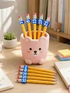 20 Pcs Numbered Pencil Toppers 1-20 Reusable Classroom Pencil Labels for Teachers Pencil Tracking Ma