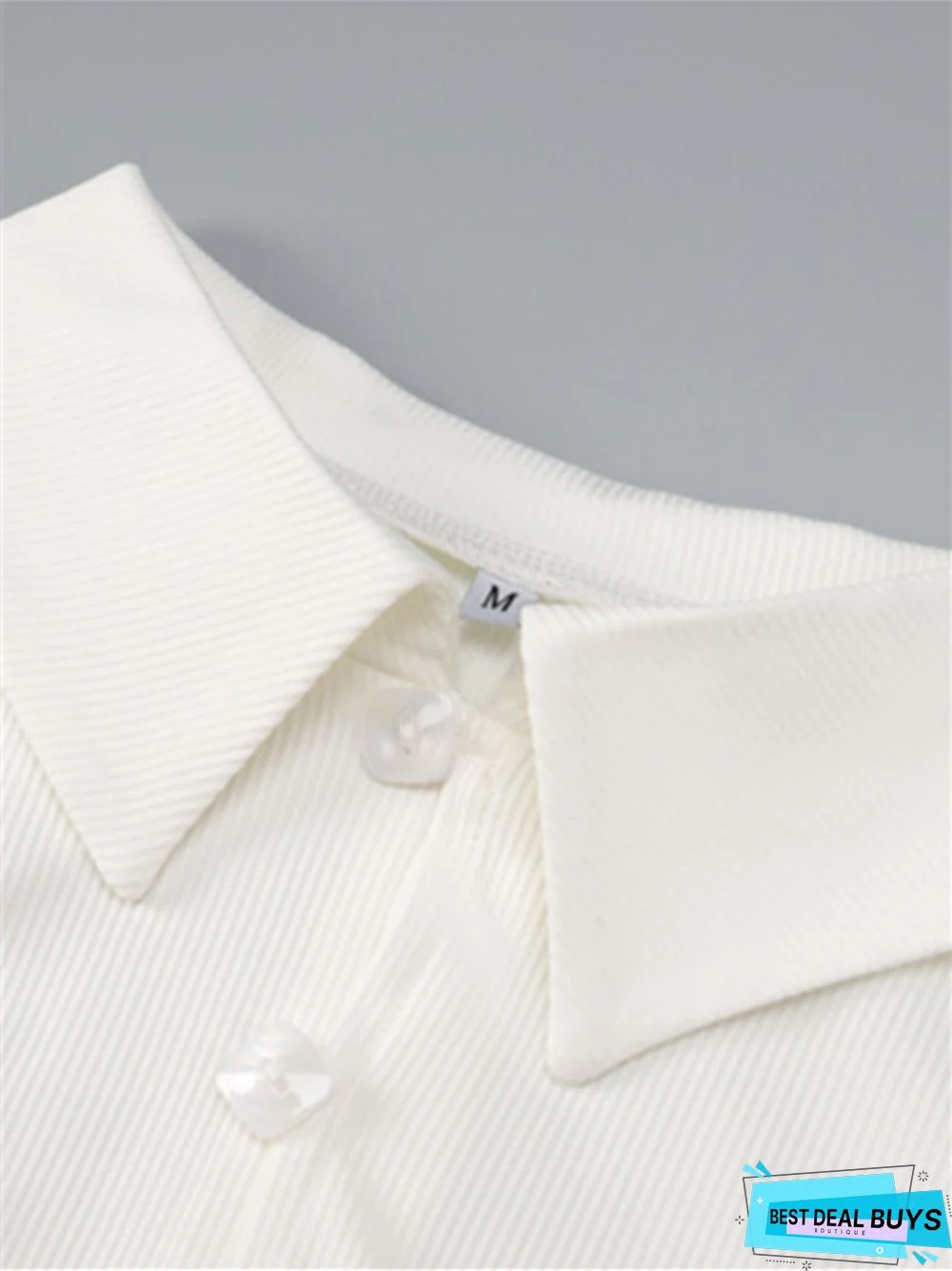 Sexy Shirt Collar Button-Down Beveled Split Dress