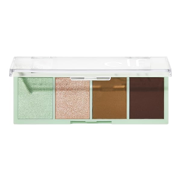 e.l.f. Mini Melt Eyeshadow, Pigment-packed, Eyeshadow Quad Featuring A Mix of Matte & Shimmer Shades, On-The-Go Size, Vegan & Cruelty-Free, Chocolate Mint Chocolate Mint 1 Pound (Pack of 1)