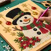 (20x20cm)Snowman Pearl Painting Art Kits With Inner Frame Pearl Gem Paintings Picture Arts Craft for Adults Beginners Home Wall Decor