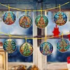8Pcs DIY Christmas Tree Diamond Painting Pendant（Single Sided)