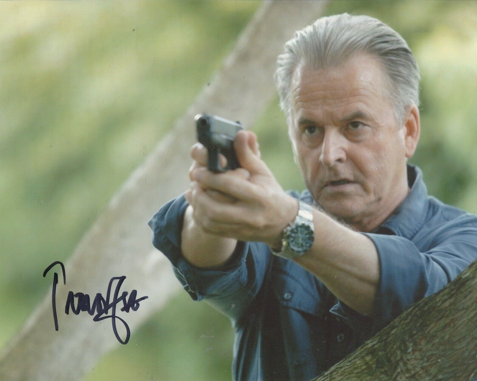 Actor Trevor Eve signed Waking the Dead 8x10 Photo Poster painting - UACC DEALER