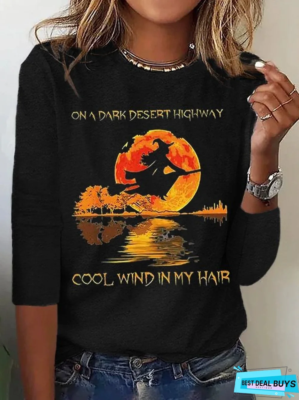 Halloween Crew Neck Casual T-Shirt