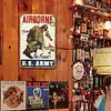 Airborne la meilleure arm&eacute;e am&eacute;ricaine - Panneaux en &eacute;tain m&eacute;tallique(20*30cm/30*40cm)