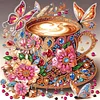 (Pre-Framed)Coffee-Special Shape Diamond Painting Kit(25x25cm)