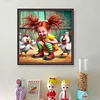Girl With Chick-11CT Stamped Cross Stitch 40*40cm/15.75*15.75in