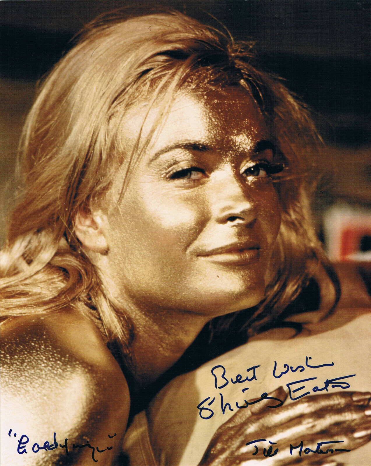 Shirley Eaton 1937- autograph Photo Poster painting 8x10