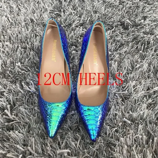 2020 New fashion woman shoes snake printing party wedding shoes big size 35-42 sexy pointed toe high heels pumps women shoes