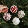 8CM Christmas's Tree Shimmer Foam Hanging Decor Ball