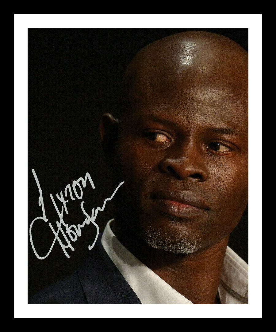 Djimon Hounsou Autograph Signed & Framed Photo Poster painting 1