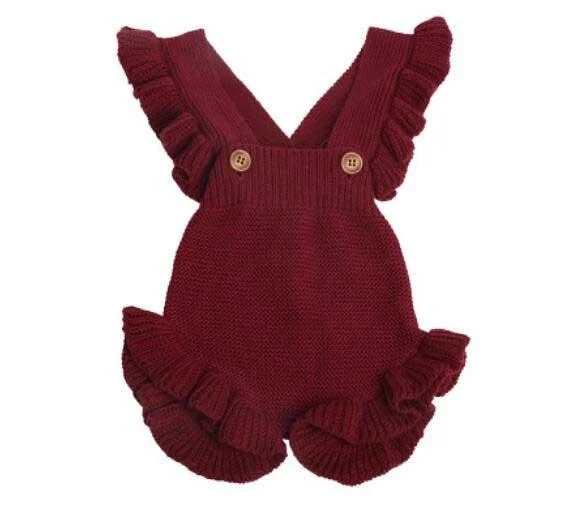 Newborn Baby Girl Knitted Clothes Baby Boys Rompers Brand Jumpsuit 2019 Autumn Baby Girls Rompers Cotton Infant Baby Girl Romper