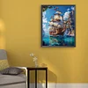 (US Local)Paint By Numbers Kit On Canvas DIY Oil Art Sailboat Picture Home Decor40x50cm