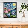 Van Gogh - Hydrangea-11CT Stamped Cross Stitch 40*50cm/15.75*19.69in