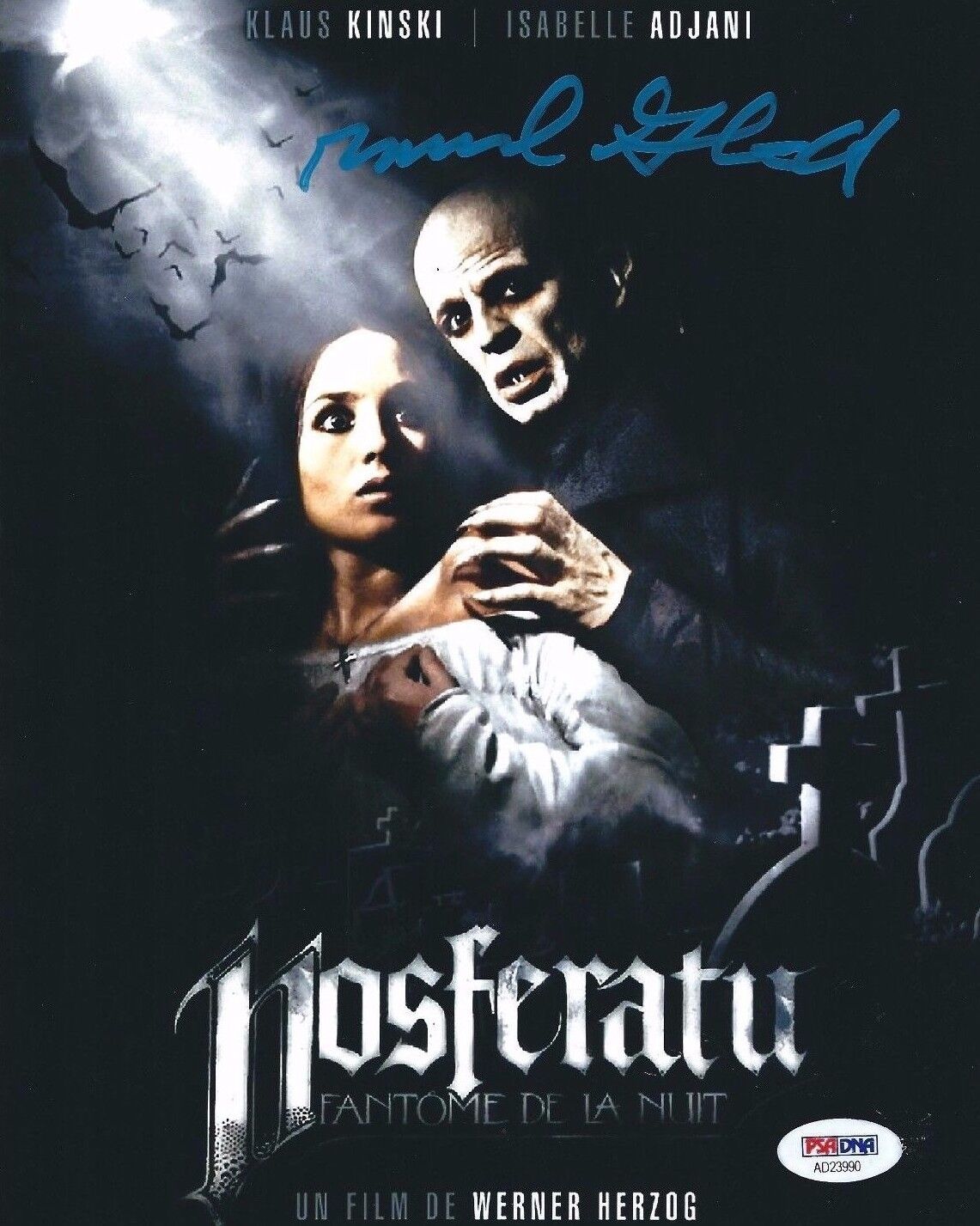 Michael Gruskoff Signed Nosferatu 8x10 Photo Poster painting *The Vampyre PSA AD23990