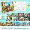 2027-2028 Two-Year Diamond Painting Calendar Kit, 13 Exquisite Multicolor Butterfly And Floral Illustrations, Large Size Desk Calendar, Mosaic Art Coil-Bound Desktop Planner