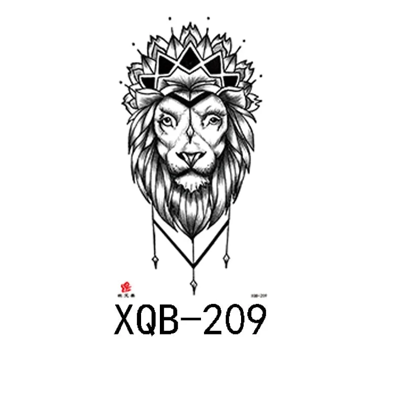 Small Full Arm Waterproof Tattoo Sticker Half Arm Arm Painted Flower Animal Arm Lasting European and American Tattoo Sticker