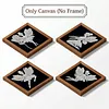 12Pcs DIY Pearl Painting Butterfly Fairy for Home Wall Decor(15x15cm)
