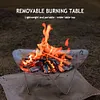 Camping Portable Burning Fire Rack Stainless Steel Bonfire Stove Detachable