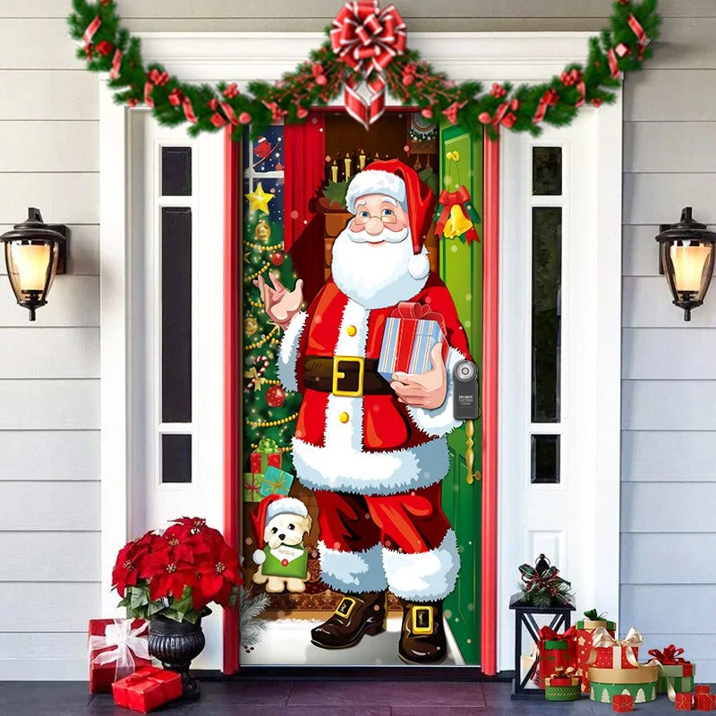 Nightmare Before Christmas Outdoor Decorations Props Christmas Elves Door Cover