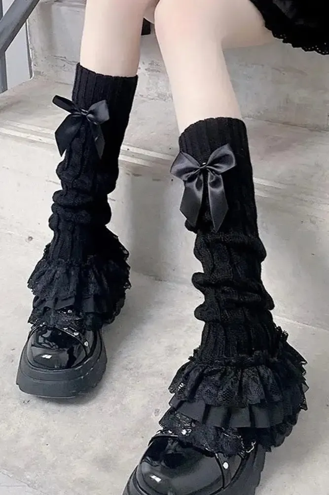 Lolita Lace Knit Leg Warmers