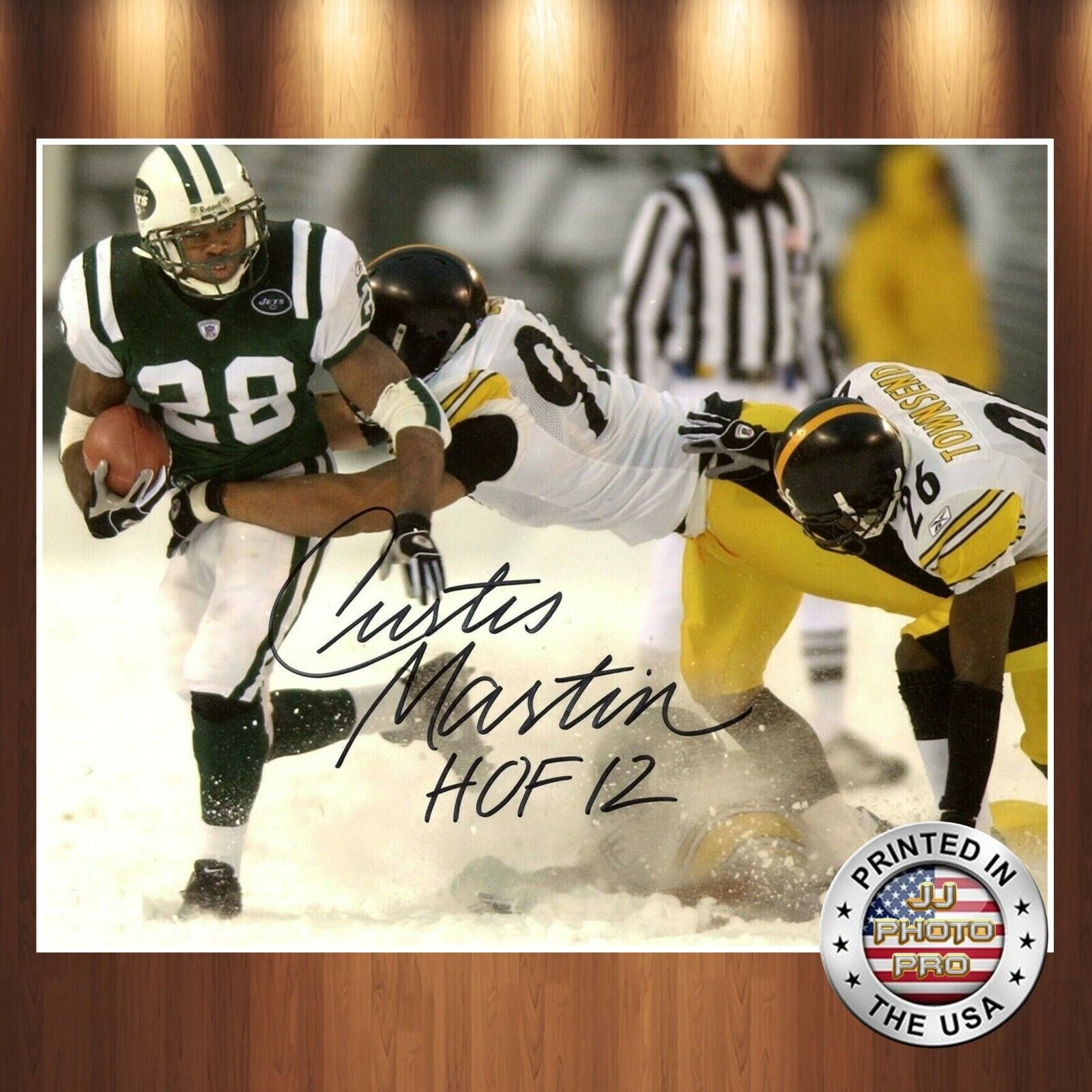 Curtis Martin Autographed Signed 8x10 Photo Poster painting (HOF Jets) REPRINT