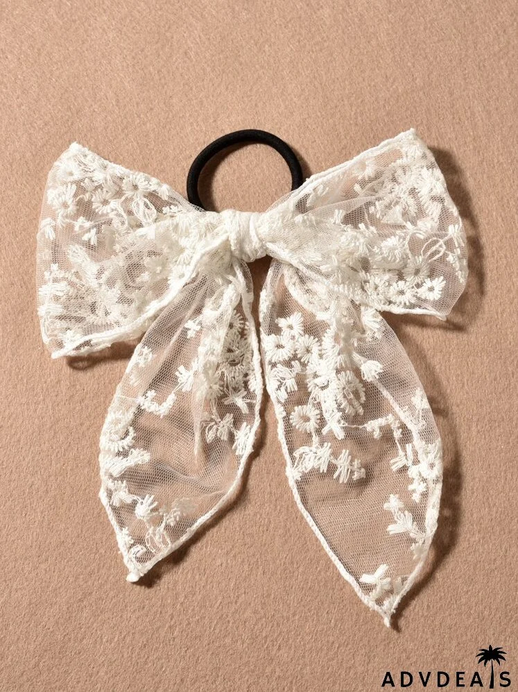 Mesh Bow Hair Tie