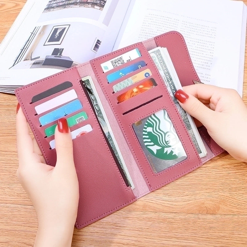 Women’s Heart Shape Pu Leather Lock Clasp Wallets