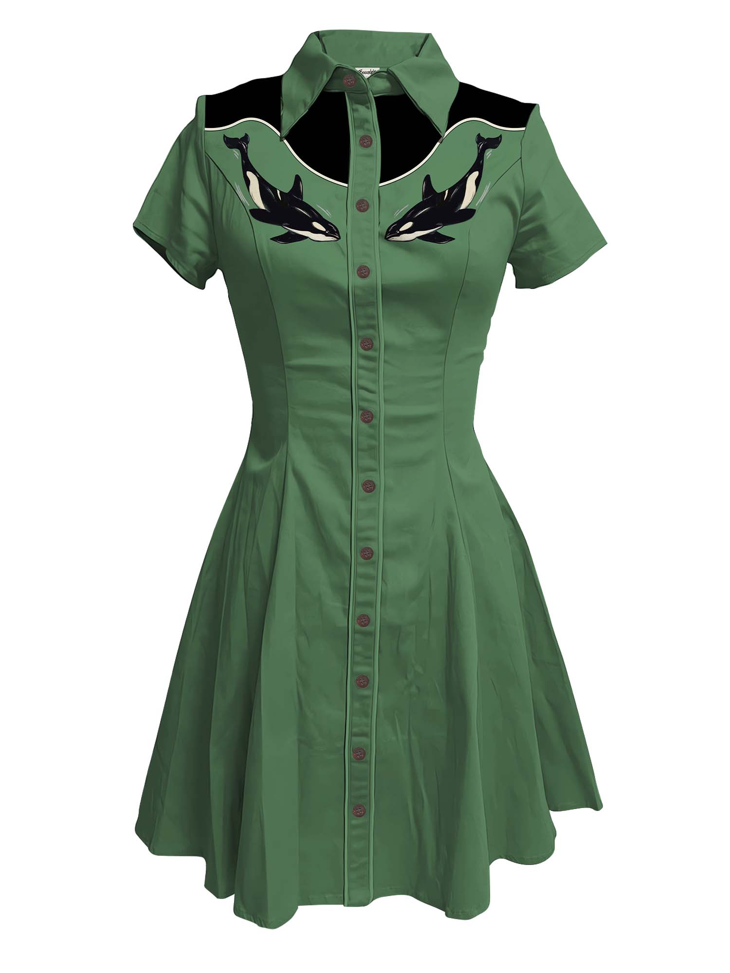 Killer Whale - 100% Cotton Dress
