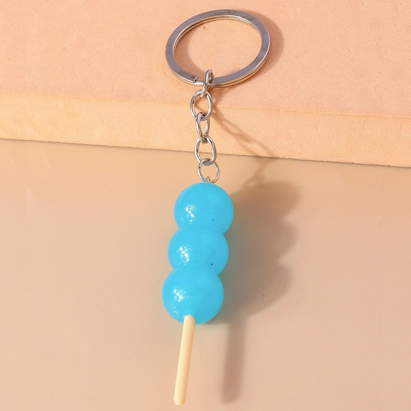 Minimalist Sugar Gourd Alloy Glass Keychain