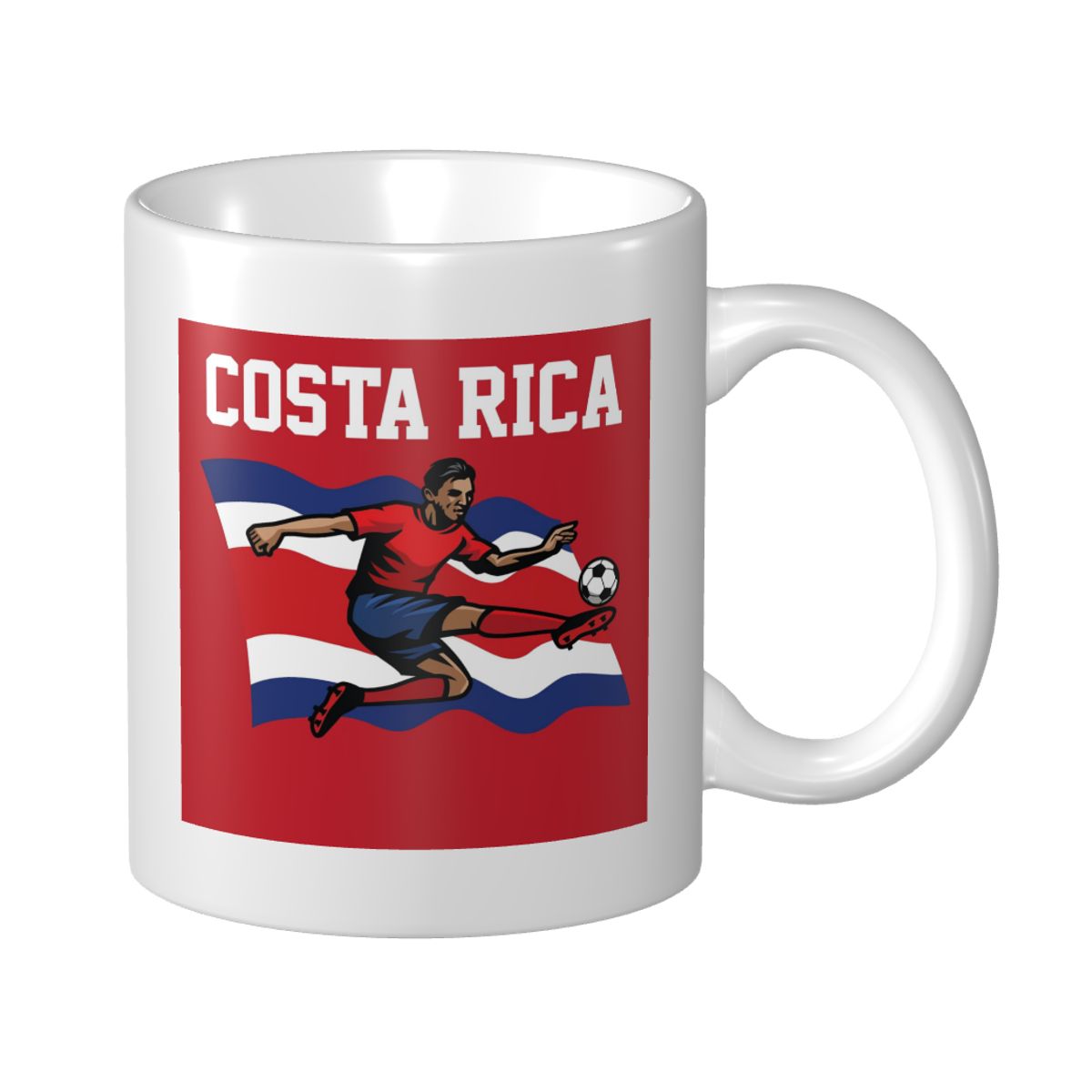 Costa Rica Soccer Player Ceramic Mug