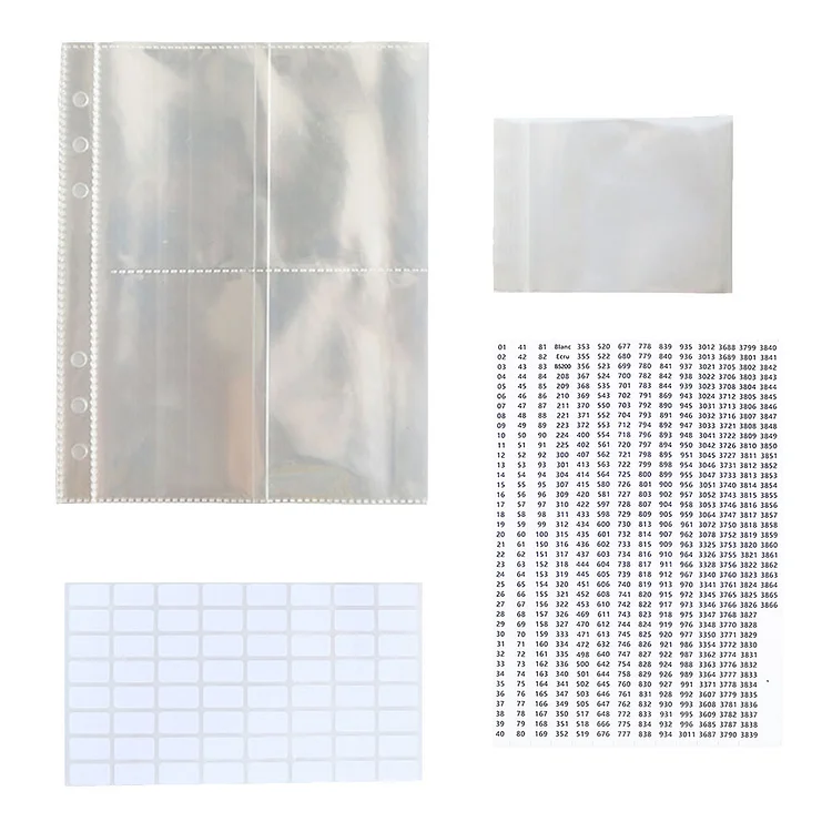 Diamond Painting Storage Book Kits (Loose Leaf+Self Sealing Bag+Stickers)