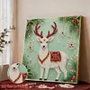 DIY Pearl Painting - Handmade Self - Adhesive Pearls - Christmas Reindeer