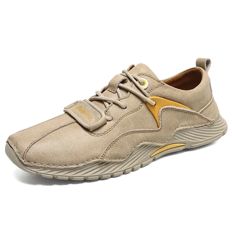 Nine o'clock Vintage Men Casual Shoes Fashion Soft Comfort Male Footwear Outdoor Anti-skid Breathable Sneakers Autumn Lace-up