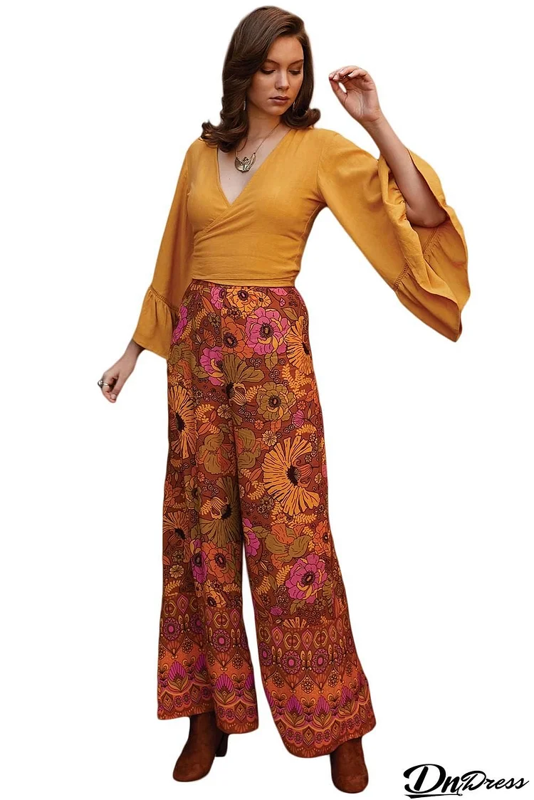 Multicolor Palazzo Pants