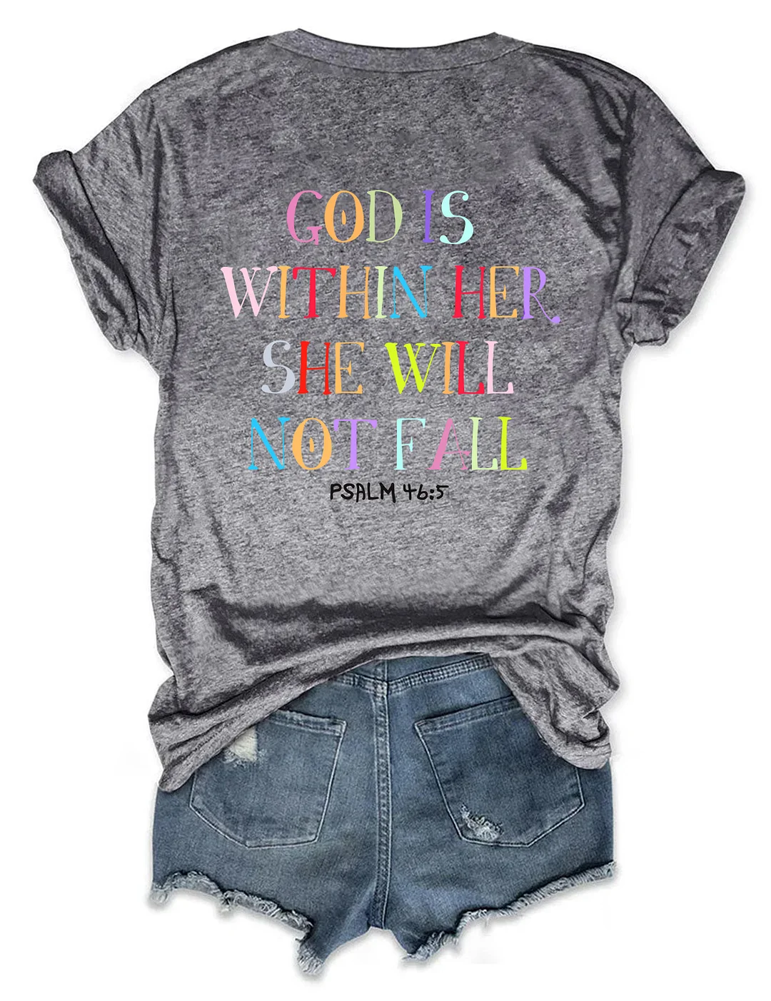 God Is Within Her She Will Not Fall T-shirt