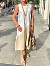 Colorblock Sleeveless Dress