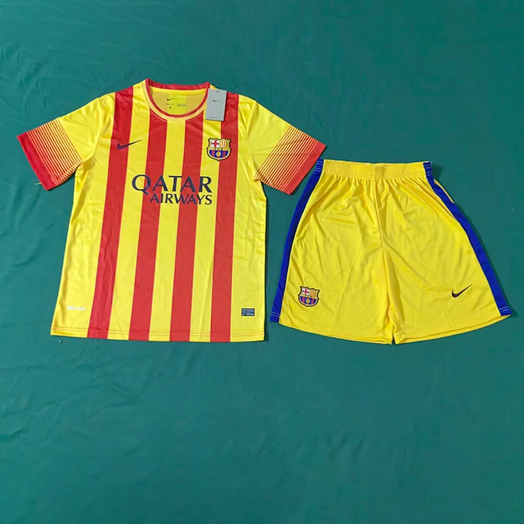 2013/14 Barcelona Away Retro Adult Set