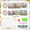 6Pcs carte de voeux fleur-bricolage