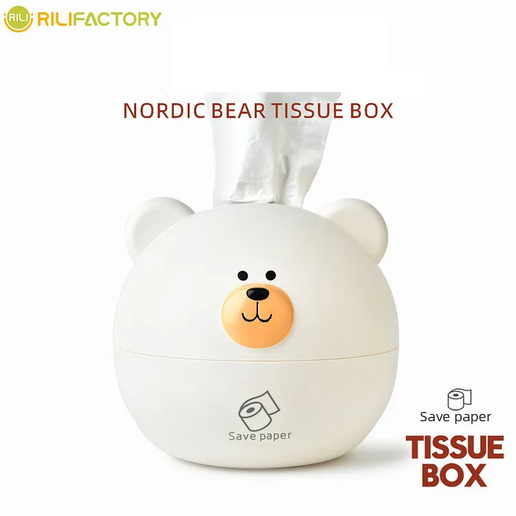 Nordic Bear Tissue Box Rilifactory