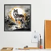 Diamond Painting-DIY Full Round Drill Wolf(40*40 CM)