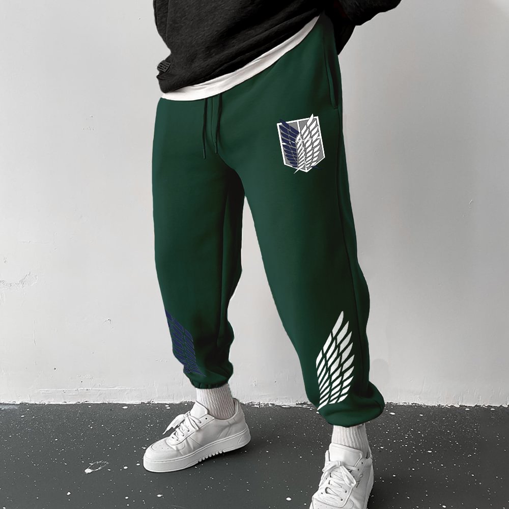 Anime Print Casual Sports Pants、、URBENIE