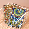 Mandala 5D DIY Diamond Art Painting Notebook Kit 50 Pages A5 Rhinestone Art Painting Notebook Kit for Adults Beginners Holiday Birthday Gift