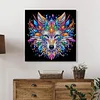 (Pre-Framed)Wolf-Special Shape Diamond Painting Kit(25x25cm)