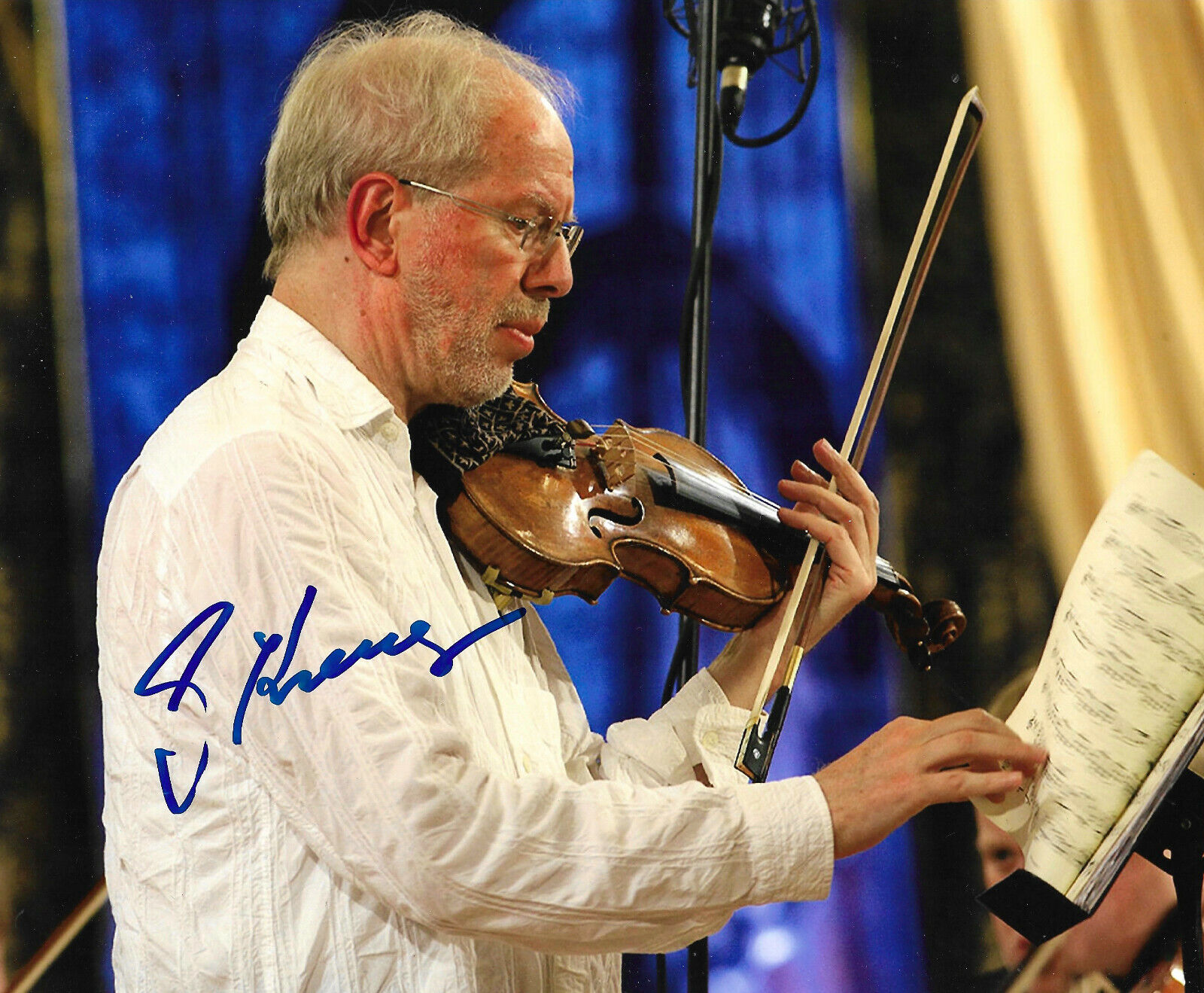 Gidon Kremer Violine signed 8x10 inch Photo Poster painting autograph