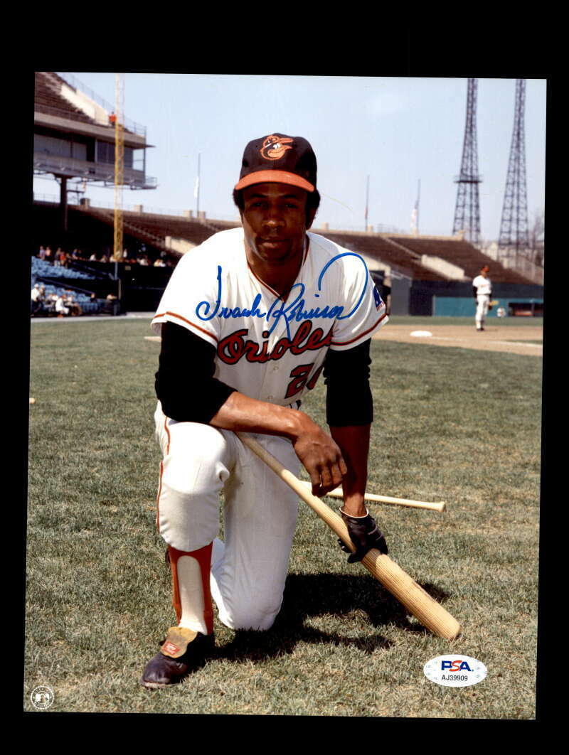 Frank Robinson PSA DNA Coa Signed 8x10 Photo Poster painting Orioles Autograph