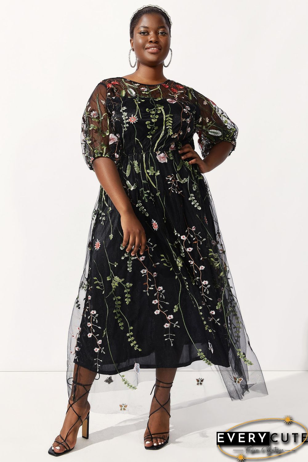 Embroidered Maxi Dress - Effortless Summer Allure
